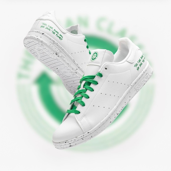 Adidas: Stan Smith Primegreen Sustainable Vegan Sneakers - Picture 2 of 11